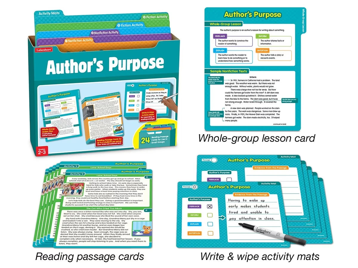Author’s Purpose Finding Evidence Kit - Gr. 2-3 - US 5846