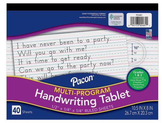 Handwriting Tablet - Gr. 1-2 - US 2503