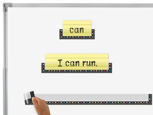 Chalkboard Brights Magnetic Sentence Strip Pockets - US 8781