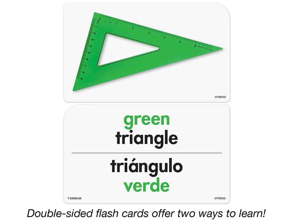 Shapes & Colors Bilingual Pocket Flash Cards - US 7062