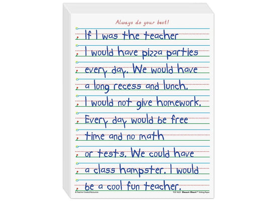 Smart Start 5/8" Ruled Writing Paper - Gr. 1-2 - US 8300