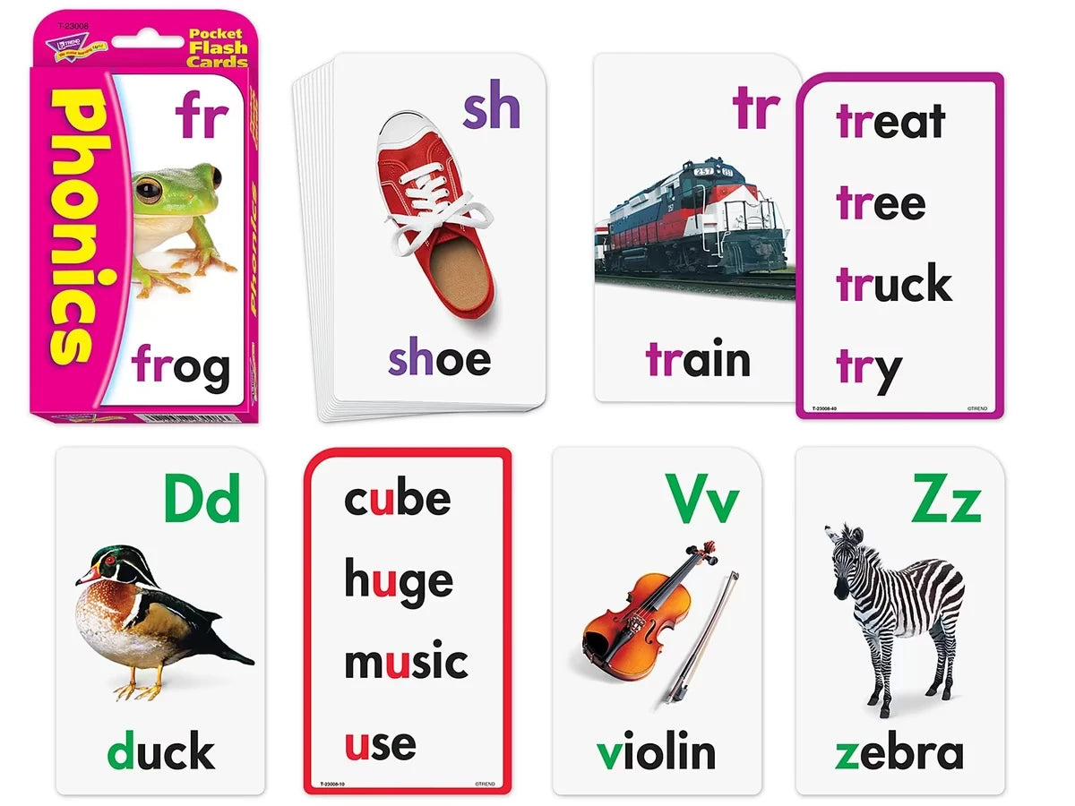 Phonics Pocket Flash Cards - US 5364