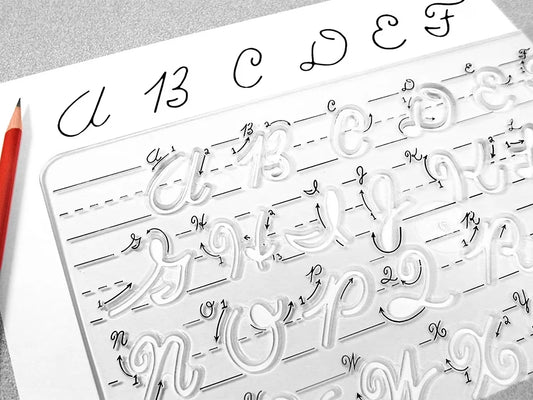 Cursive Writing Template - Uppercase Letters - US 4015