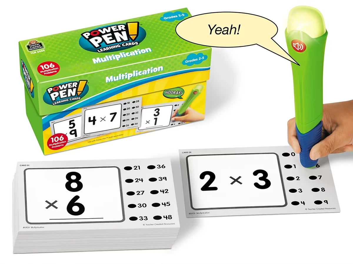 Multiplication Power Pen!® Quiz Cards - US 8551