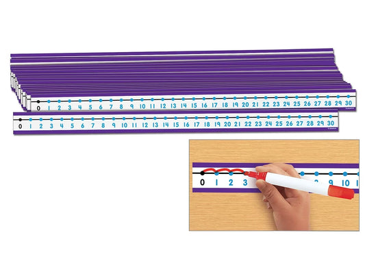 Write & Wipe Student Number Lines - Set of 30 - US 4991