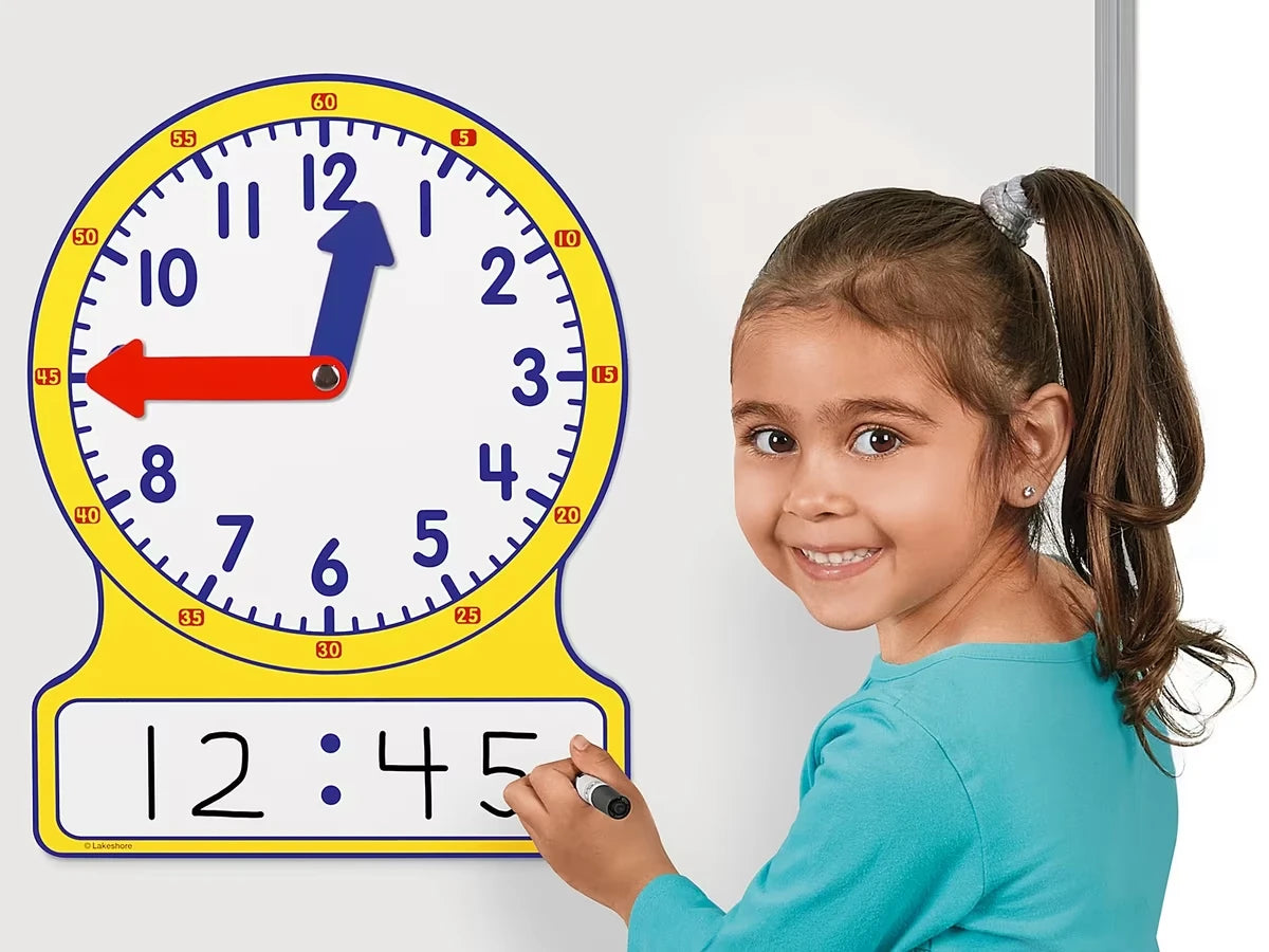 Lakeshore Magnetic Teaching Clock - US 6229