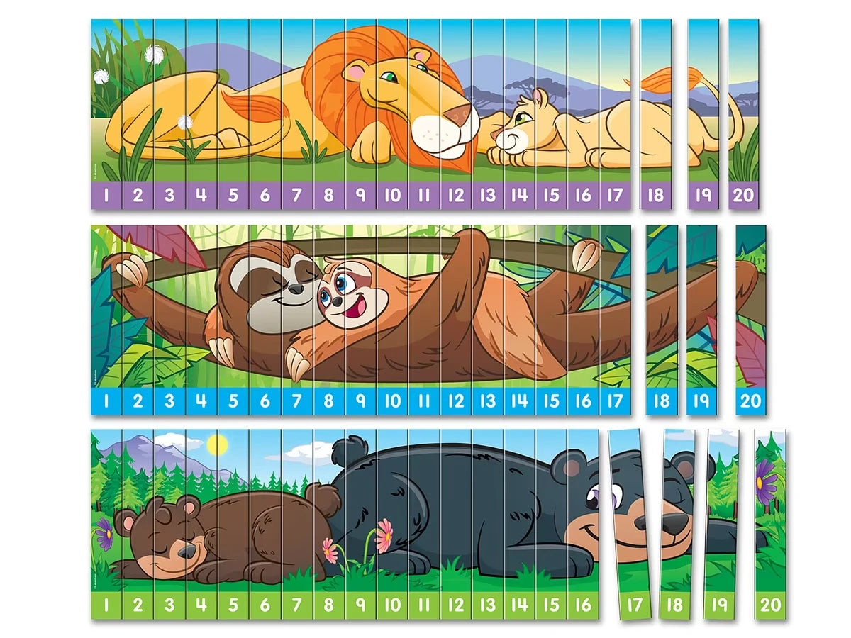 Sequencing Numbers 1-20 Puzzles - Set of 3 - US 6007