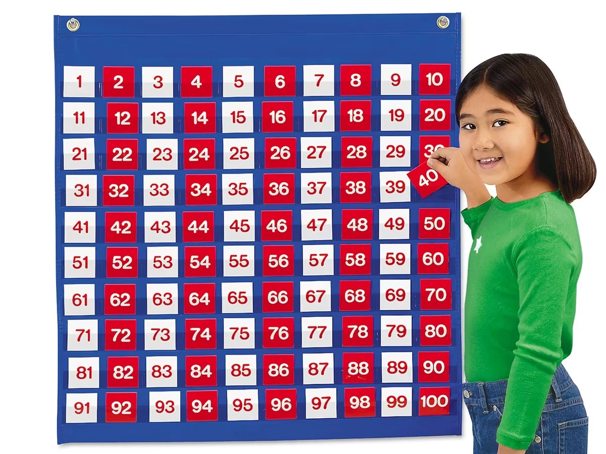 1-100 Pocket Chart Kit - US 4997