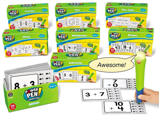 Power Pen!® Math Quiz Cards - Complete Set - US 8887