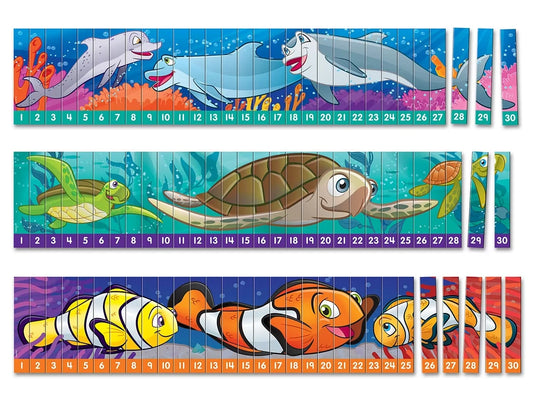 Sequencing Numbers 1-30 Puzzles - Set of 3 - US 9034