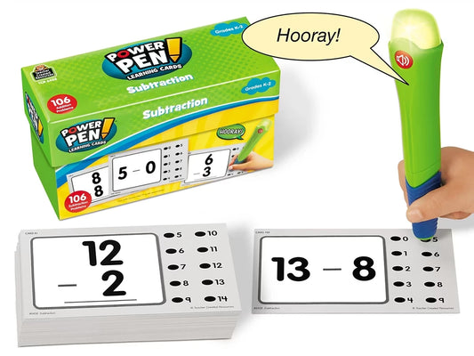 Subtraction Power Pen!® Quiz Cards - US 7170