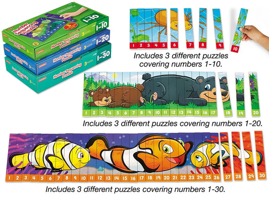 Number Sequencing Puzzles - Complete Set - US 9456