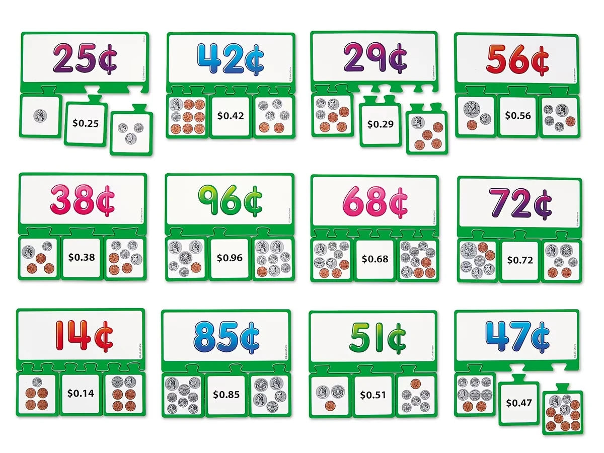 Money Equivalency Puzzles - US 8614