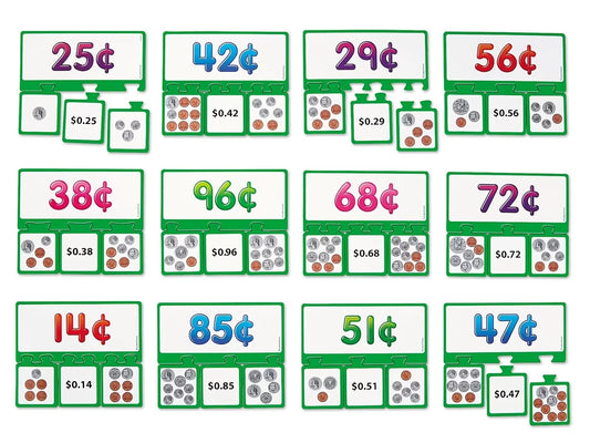 Money Equivalency Puzzles - US 8614