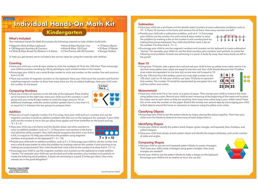 Individual Hands-On Math Kit – Kindergarten - US 7969