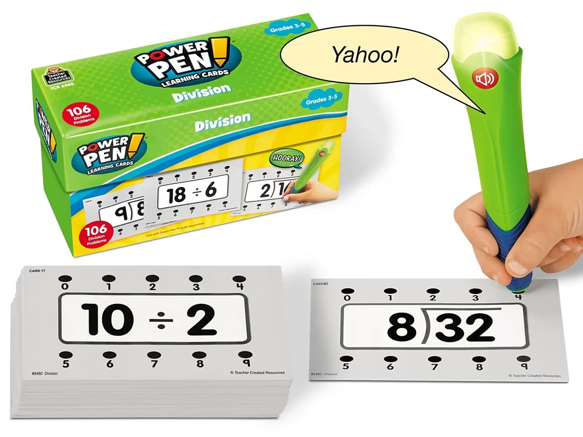 Division Power Pen!® Quiz Cards - US 3394