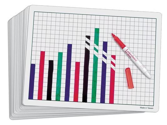 Write & Wipe Graphing Boards - Set of 30 - US 4841
