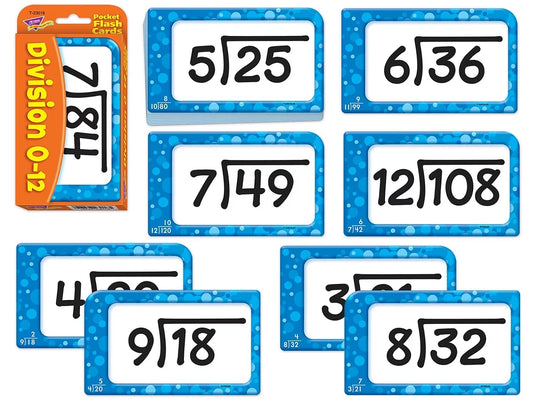 Division 0-12 Pocket Flash Cards - US 2315
