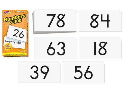 Numbers 0-100 Flash Cards - US 7947