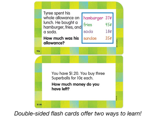 Math Word Problem Flash Cards - Gr. 1-3 - US 6386