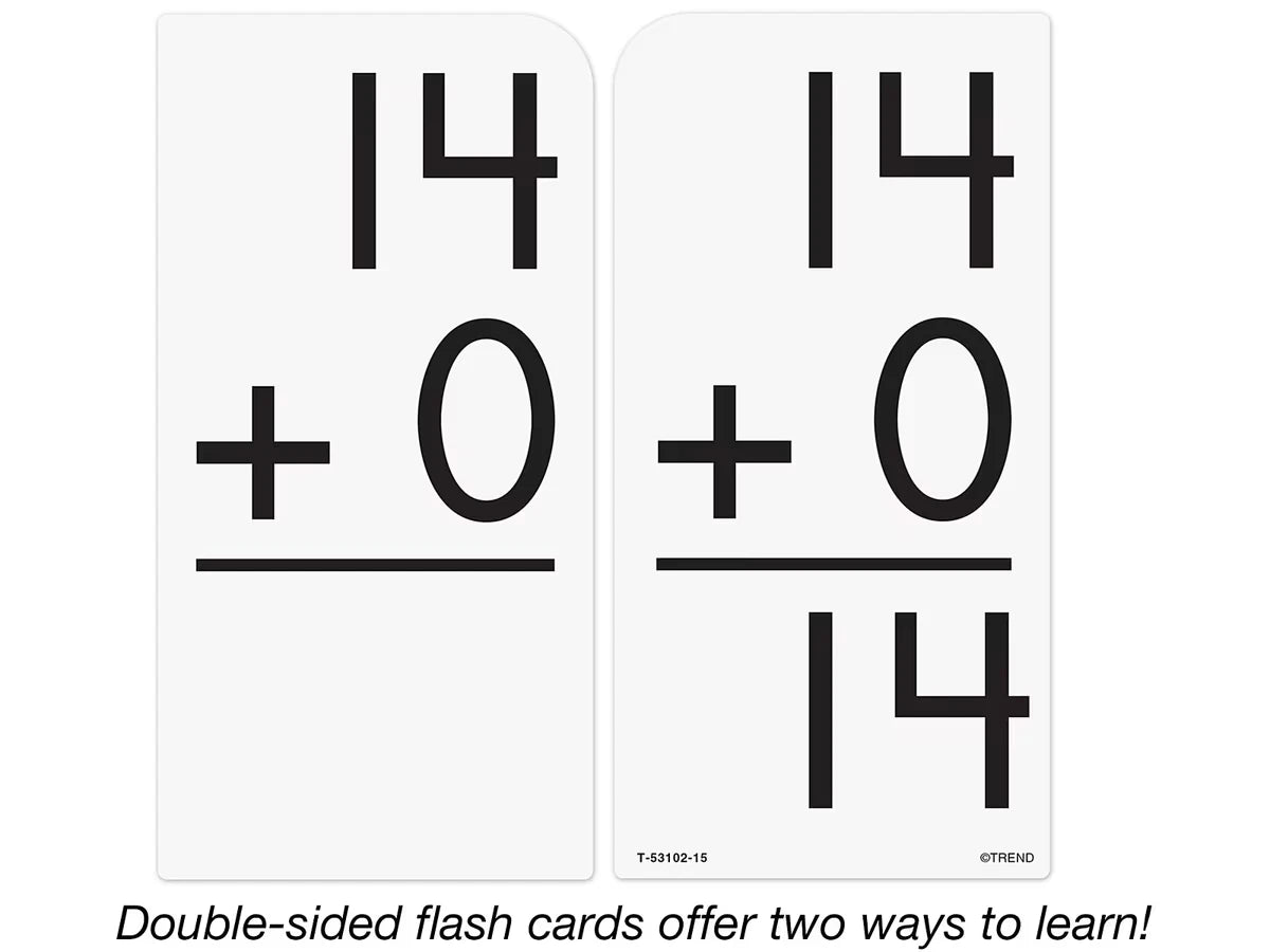 Addition 13-18 Flash Cards - US 1962