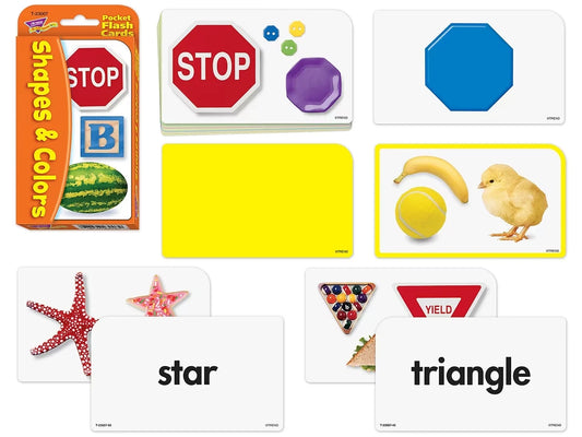 Shapes & Colors Pocket Flash Cards - US 1107