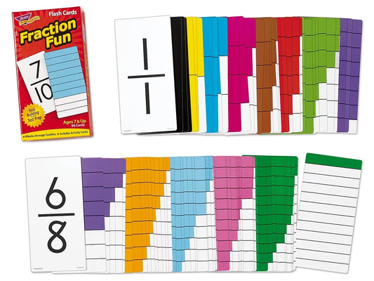 Fraction Fun Flash Cards- 96 Cards - US 7699