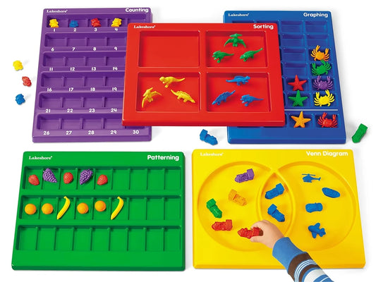Lakeshore Hands-On Math Trays - Complete Set - US 7478