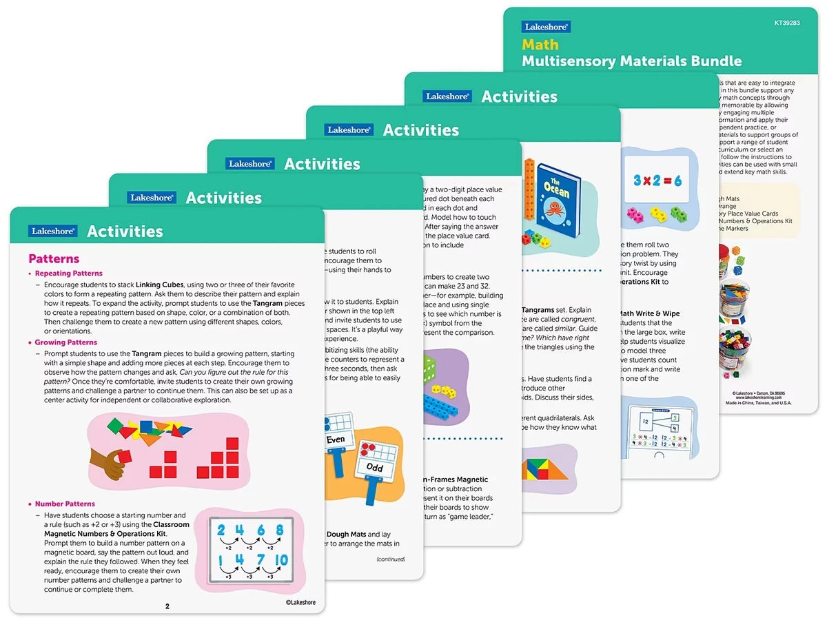 Math Multisensory Materials Bundle - US 7003