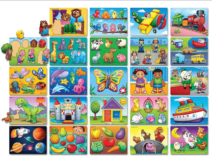 Lakeshore Preschool Puzzle Library with Rack - US 1770