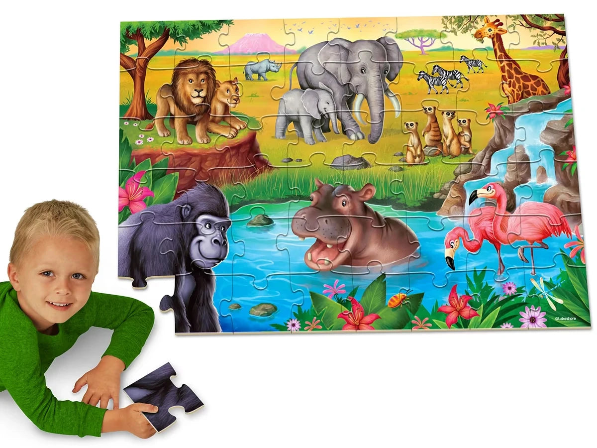 Safari Animals Floor Puzzle - US 4820
