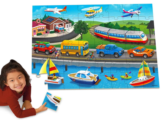 Transportation Floor Puzzle - US 7782