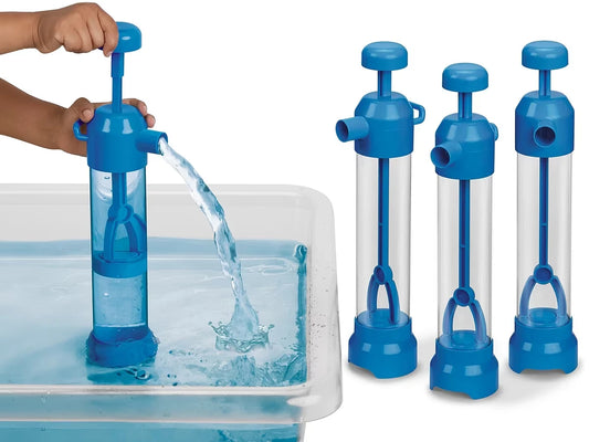 See-Inside Water Pumps - Set of 4 - US 7712