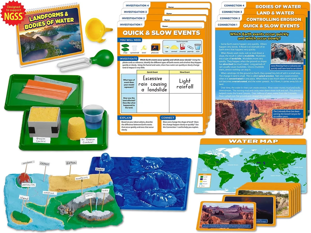 Meet the Standards Landforms & Erosion Kit - Gr. 2 - US 5879