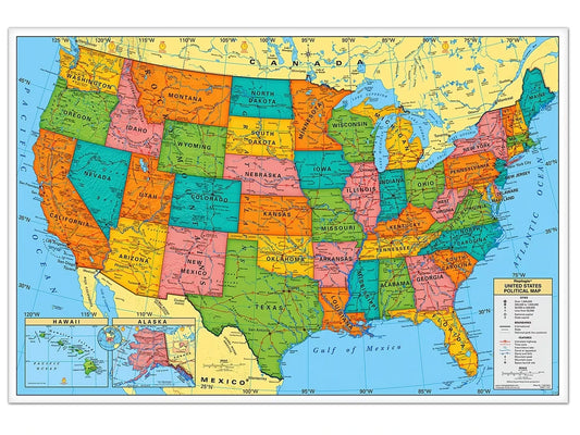 Write & Wipe U.S.A. Wall Map - US 3208