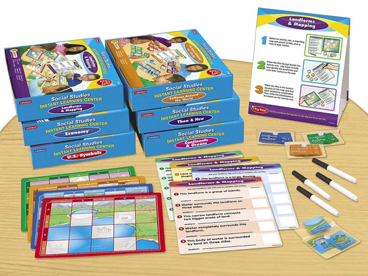 Social Studies Instant Learning Centers - Complete Set - US 4457