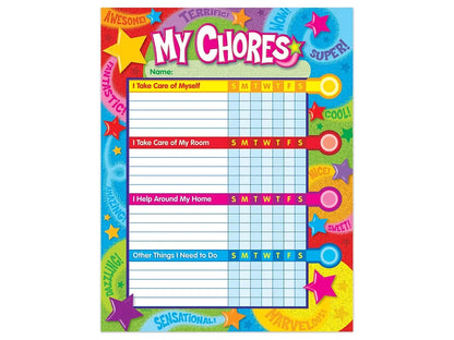 My Chores Charts - Set of 25 - US 6485