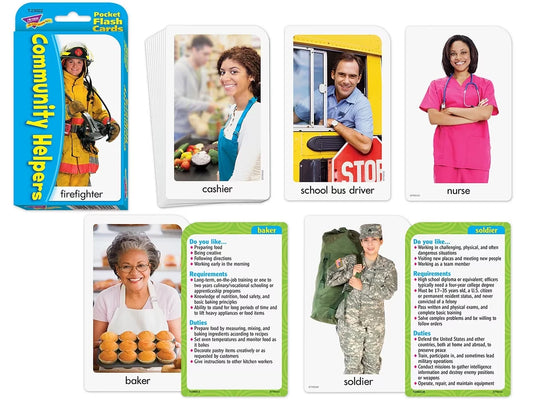 Community Helpers Pocket Flash Cards - US 3990