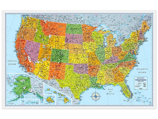 Foldout U.S.A. Map - US 8177