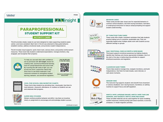 Paraprofessional Student Support Kit - US 4776