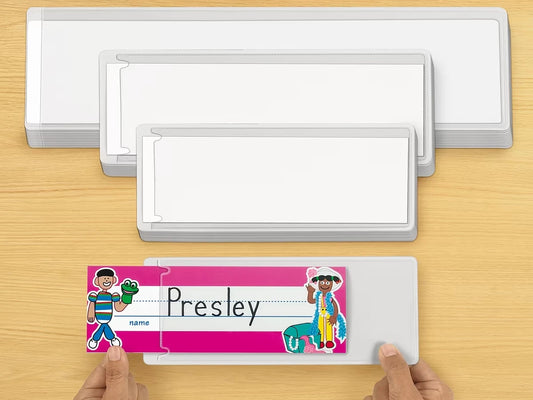 Self-Adhesive Nameplate Sleeves - Set of 12 - US 7073