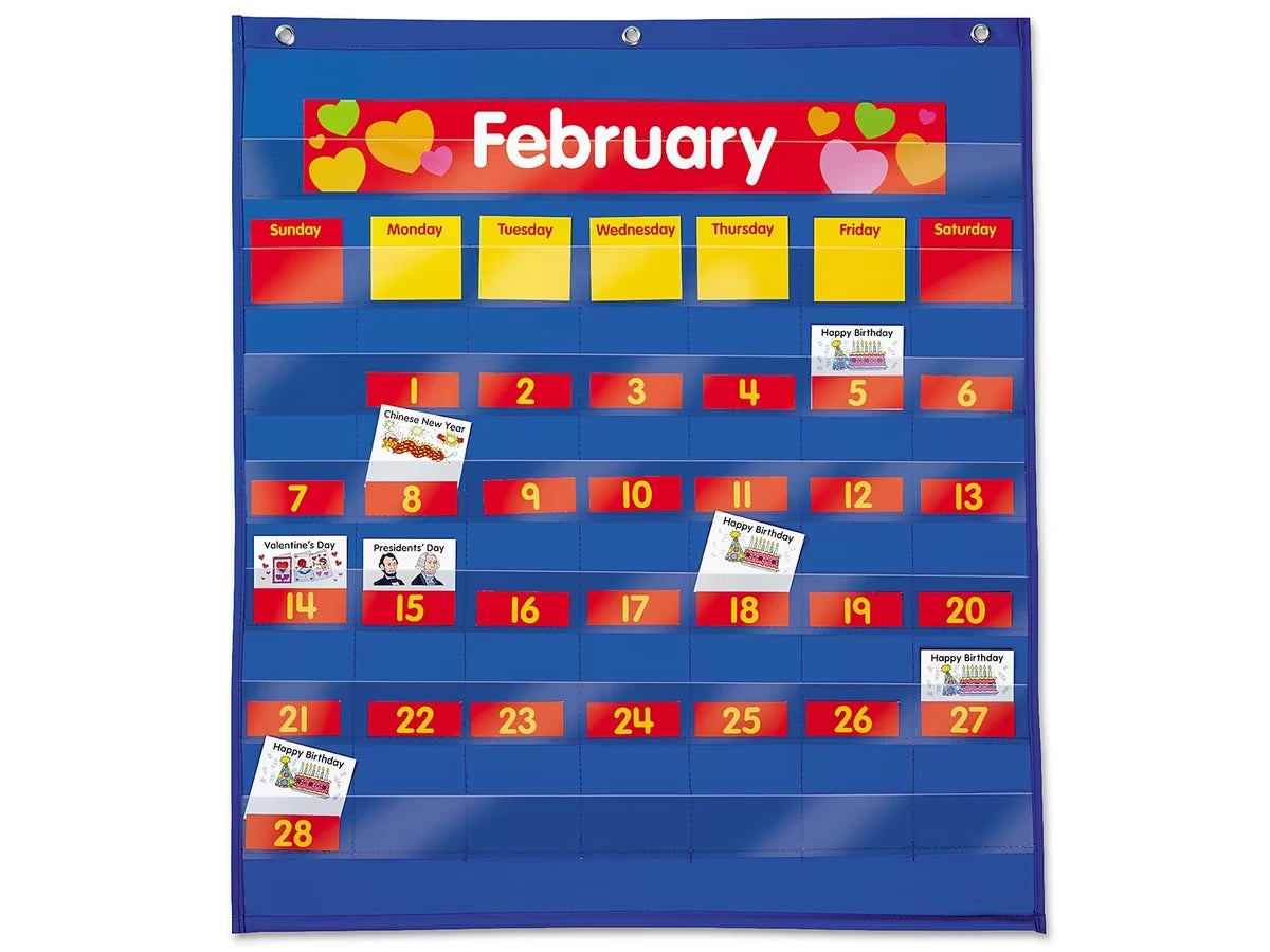 Classroom Calendar Pocket Chart - US 2041