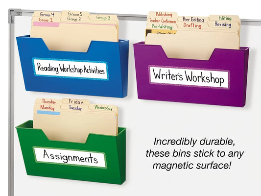 Magnetic Folder Bins - Set of 3 - US 5525