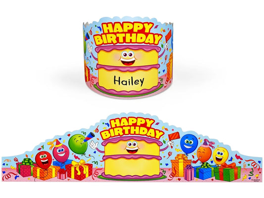 Smiling Cake Birthday Crowns - US 8816