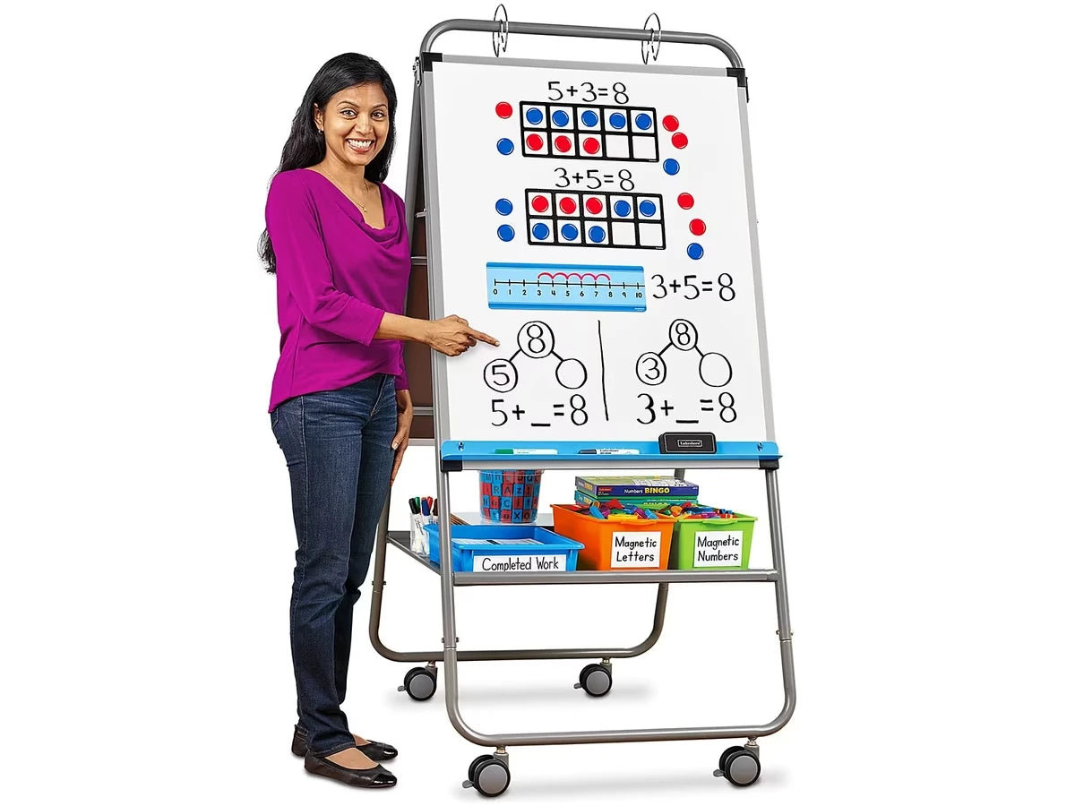 Flex-Space Double-Sided Mobile Teaching Easel - US 8630
