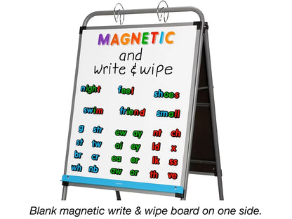 Flex-Space Double-Sided Mobile Teaching Easel - US 8630