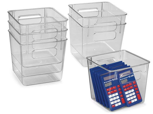 Easy-Tote Clear-View Bins - Set of 6 - US 3639