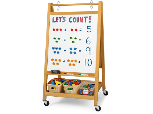 Hardwood Mobile Teaching Easel - US 3872