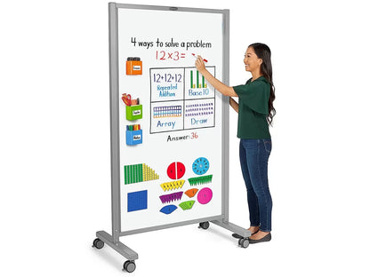 Flex-Space Mobile Magnetic Double-Sided Whiteboard - US 3371