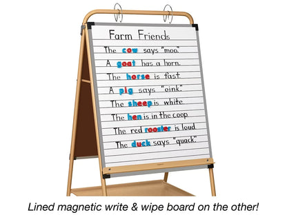 Heavy-Duty Mobile Teaching Easel - US 4128